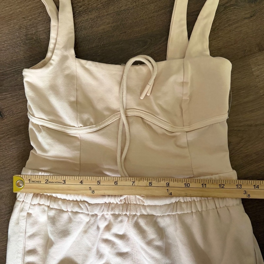 FP Movement Free People Inbound Onsie Jumpsuit Peach Beige XS - Picture 4 of 7